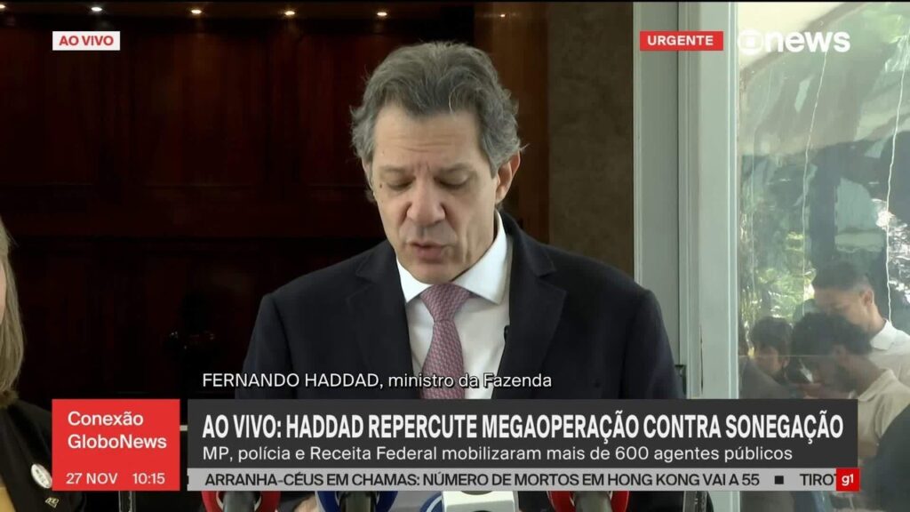 Haddad vê lavagem de dinheiro do crime organizado usando empresas dos EUA, contrabando de armas ao Brasil e pede parceria