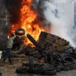 Protesto de agricultores contra acordo UE-Mercosul tem pneus queimados e confronto com a polícia em Bruxelas; veja imagens